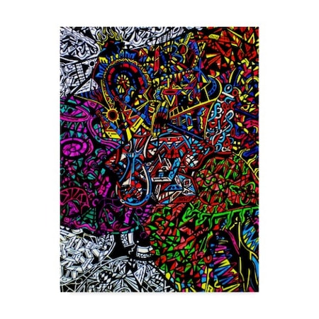 Abstract Graffiti 'Drops' Canvas Art,35x47